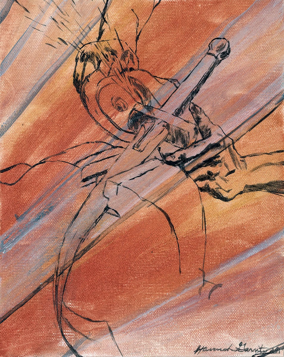 Image Credit: "Swords into Plowshares” by Hannah Garrity | A Sanctified Art LLC | sanctifiedart.org