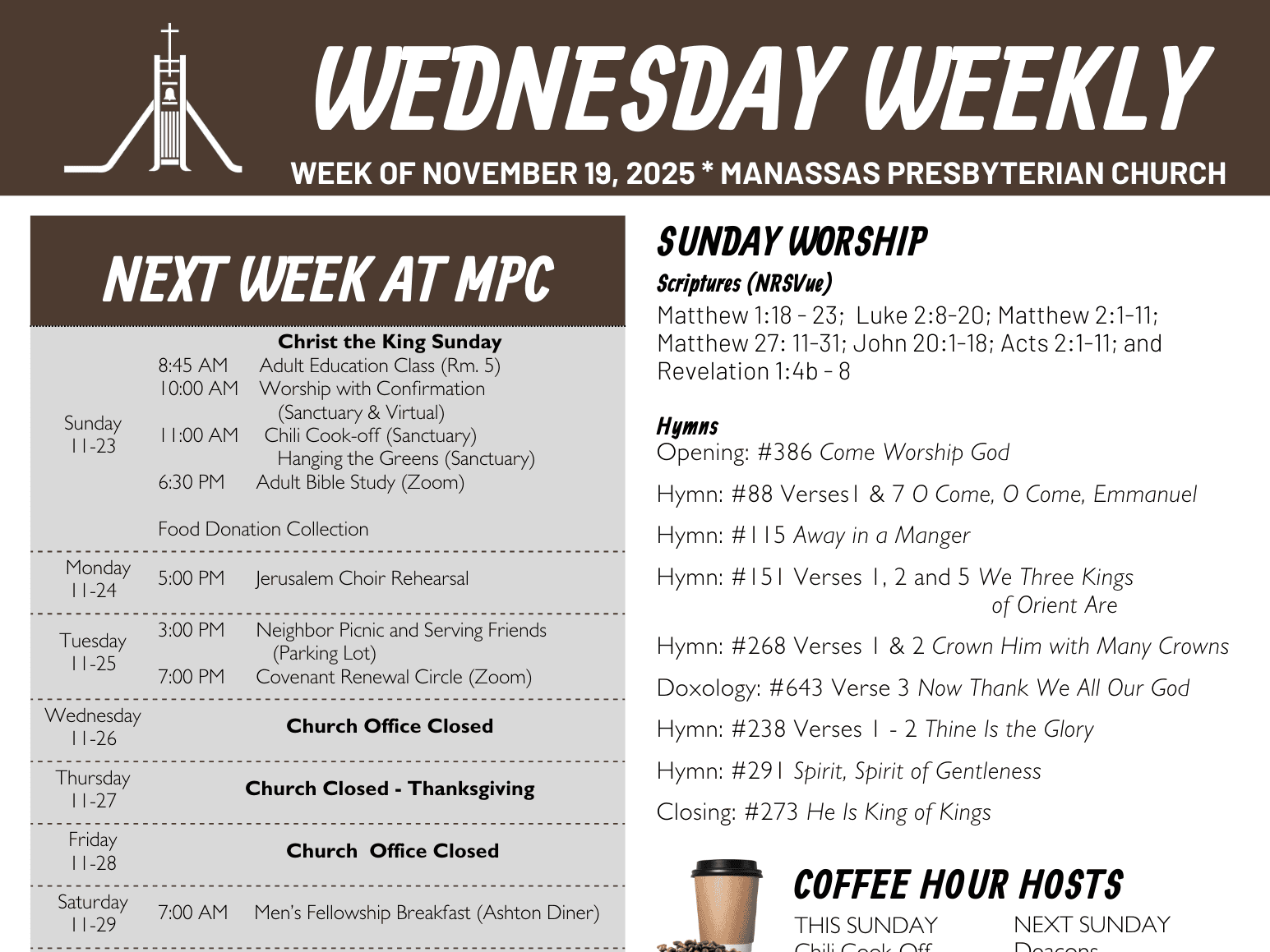 Image of the November 19, 2025 E-blast