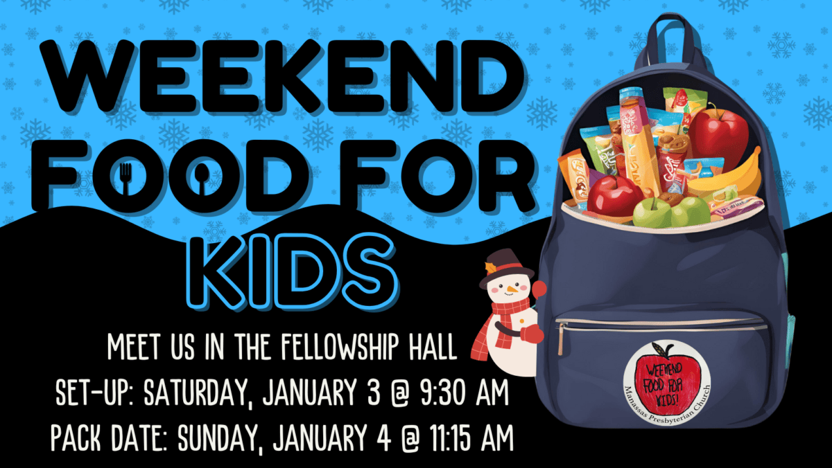 Weekend Food for Kids Packing Event January 2026