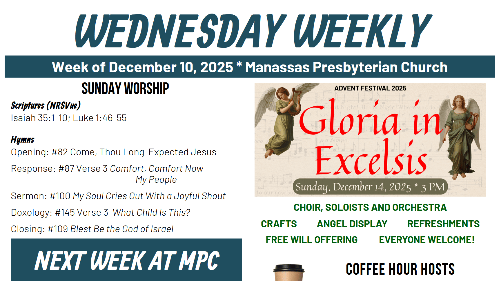 Wednesday E-blast - December 10, 2025