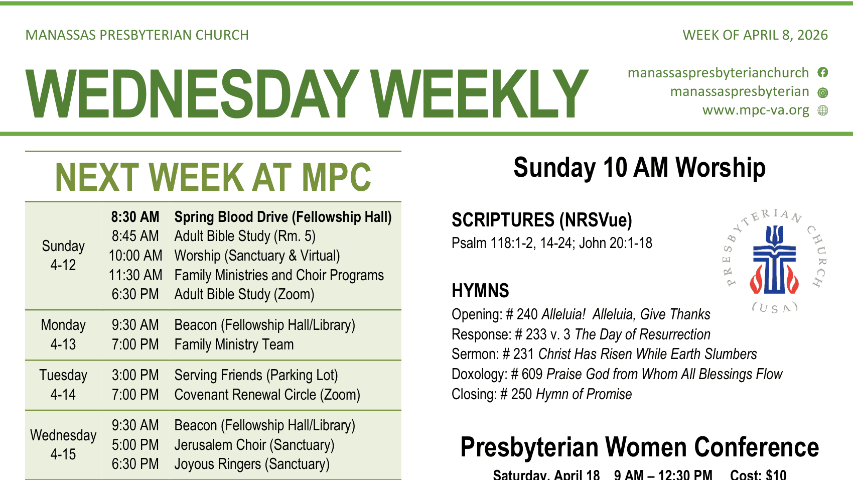 Wednesday E-blast Update - April 8, 2026-1