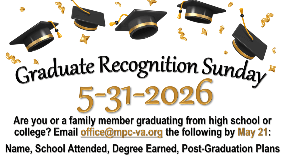 Slide - Graduate Recognition Sunday