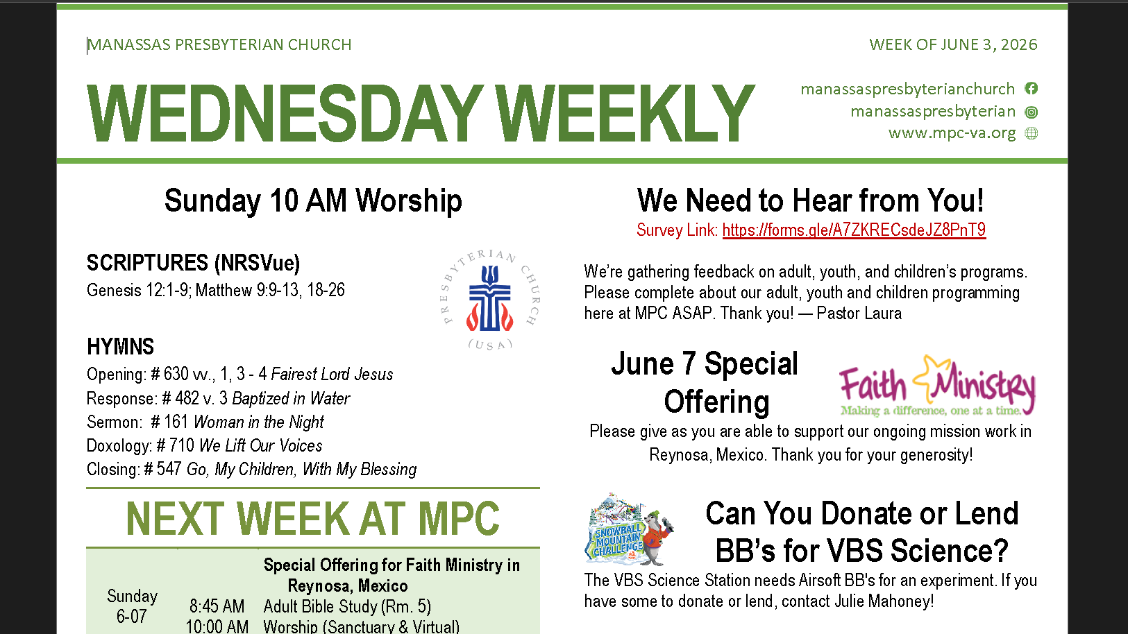 MPC Weekly June 3, 2026
